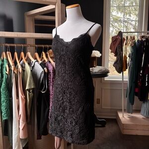 Elegant Black Lace Dress